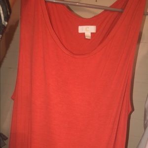 Burnt orange sleeveless top